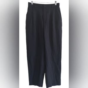 NWT J.Crew Mixed Blend Linen Pants, Size 10T, Color Black.